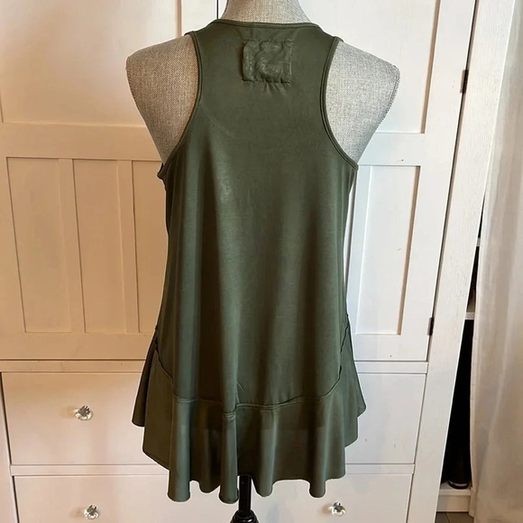 CUPIO Green Bohemian Tank Top, Size M - Picture 2 of 9